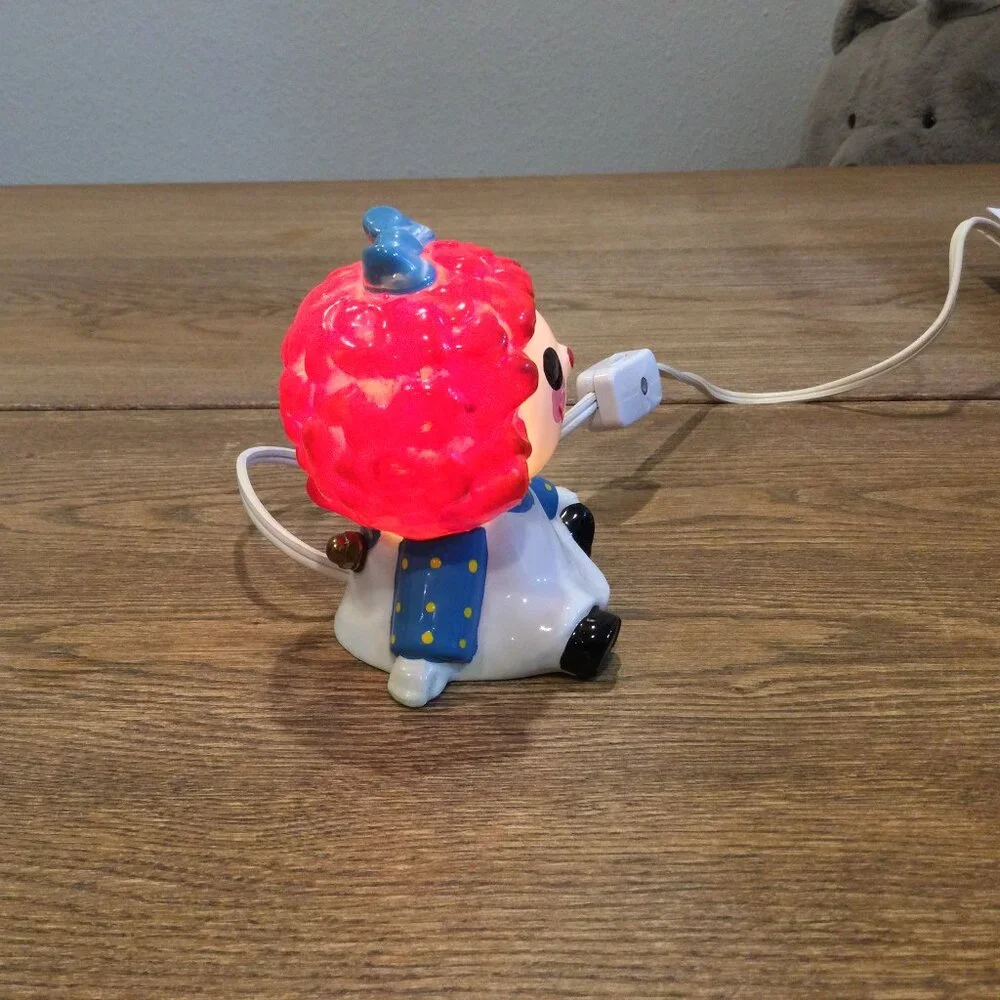 Vintage Raggedy Ann Ceramic Figurine Night Light